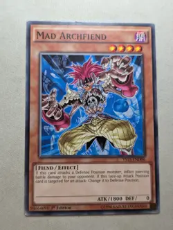 Mad Archfiend YS15-END06 Yugioh Card 1st Edition - Image 1