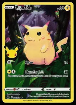 Pikachu 005/025 Holo Rare Celebrations Pokemon Card - Image 1