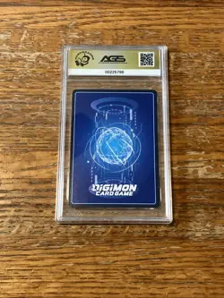 Angewomon BT2-037 Yellow Digimon Card CCG Trading Card Graded AGS 9.5 Mint+ - Image 4