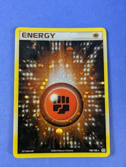 Fighting Energy - 106/106 - Holo Rare Emerald - Pokemon Card - MP - Image 1