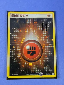 Fighting Energy - 106/106 - Holo Rare Emerald - Pokemon Card - MP - Image 3