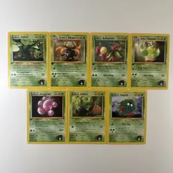 Erika's Pokemon Gym Heroes Lot Of 7 Vintage Cards 1st Edition (5) Common (2) - Image 1