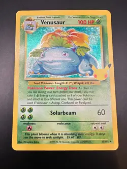 Pokemon Card Venusaur 15/102 25th Anniversary Celebrations - Image 1