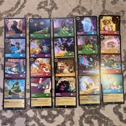 Lorcana Mixed Disney Cards Lot Of 20 English Non Holo NM Cards Lot C - Image 1