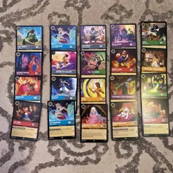 Lorcana Mixed Disney Cards Lot Of 20 English Non Holo NM Cards Lot D - Image 1