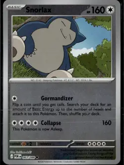 Snorlax 063/088 Me03: Perfect Order Reverse Holo Pokemon Card - Image 1