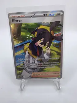 Kieran 206/167 Twilight Masquerade Full Art Trainer Pokemon Card NM - Image 1