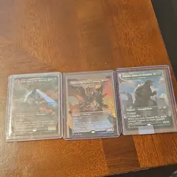Magic: The Gathering Ikoria Foil Godzilla & Destoroyah Card Lot 2020 - 3 Cards - Image 1