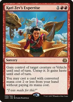 Kari Zev's Expertise - Aether Revolt | MTG Card - Image 1
