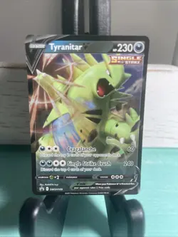 Tyranitar V SWSH109 Holo Black Star Promo Sword Shield Pokemon - Image 1