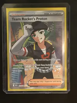 Pokemon TCG Team Rockets Proton Card 227/182 Destined Rivals - Image 1