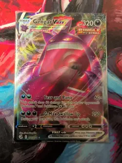 Pokemon Gengar VMAX Fusion Single Strike Holo Card 157/264 - Image 1