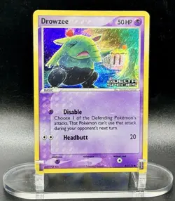Drowzee 67/113 Stamped Pokemon EX Delta Species 2005 Vintage Reverse Holo LP/MP - Image 2