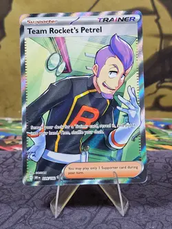 Team Rocket's Petrel 226/182 Sv10: Destined Rivals Pokemon Full Art Holo NM - Image 1