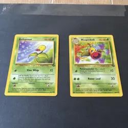 Vintage Pokemon Card Lot - Jungle set 2 cards! Bellsprout and Weepinbell - Image 1