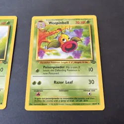 Vintage Pokemon Card Lot - Jungle set 2 cards! Bellsprout and Weepinbell - Image 3