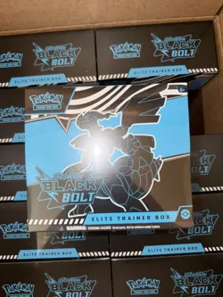Pokemon Black Bolt Elite Trainer Box Etb Sealed | LOT OF 10 - Image 1