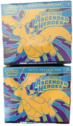 2 X Pokemon Mega Evolution ASCENDED HEROES ELITE TRAINERS ETB NEW SEALED - Image 1