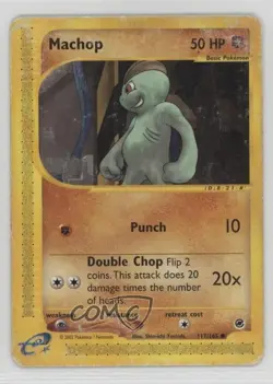 Machop Pokemon e-Card Series Expedition #117 2002 - Image 1