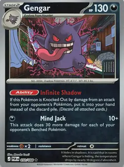 Gengar 050/088 Rare Perfect Order Pokemon Reverse Holo Near Mint - Image 1