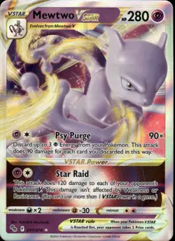 Mewtwo VSTAR Holo Ultra Rare Pokemon GO 031/078 NM - Image 1