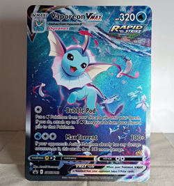 Vaporeon VMAX SWSH182 Alt Art Black Star Promo 2021 Pokemon TCG - Image 1