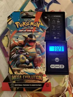 (VERY HEAVY) 33.23g Pokemon TCG Mega Evolution Sleeved Booster Pack (SEALED)✅ - Image 1