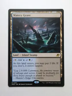 MTG Watery Grave (EOE) Edge of Eternities Regular Rare 0261 - Image 1