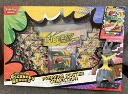 Pokemon TCG Ascended Heroes Premium Poster Collection Mega Lucario ( New/Sealed) - Image 1