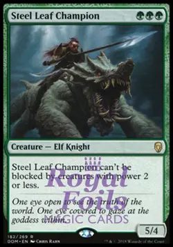 Steel Leaf Champion 1x FOIL DOM MTG Dominaria Rare MINT green - Image 1