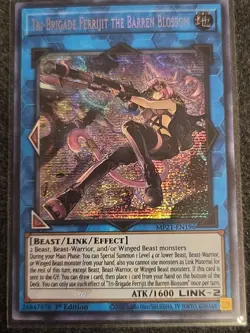 Yugioh Tri-Brigade Ferrijit the Barren Blossom MP21-EN196 Secret Rare 1st Ed NM - Image 1