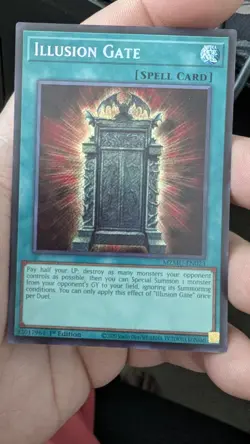 MZMU-EN023 Illusion Gate Secret Rare 1st Edition YuGiOh NM - Image 1