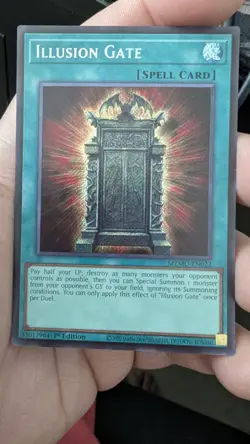 MZMU-EN023 Illusion Gate Secret Rare 1st Edition YuGiOh NM - Image 2