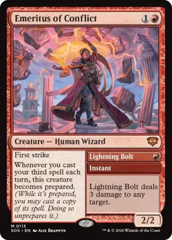 Emeritus of Conflict [Secrets of Strixhaven] Near Mint - Image 1