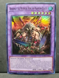 1X NM Berfomet the Mythical King of Phantom Beasts - AGOV-EN032 - Super Rare 1st - Image 1
