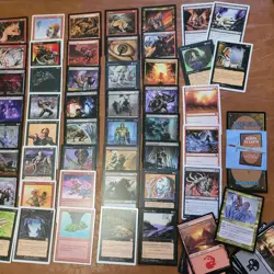 Commander Magic Deck MTG Cards = ALL 100 ***Black & Red COLORS Protection*** - Image 2