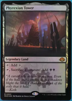 Phyrexian Tower FOIL Modern Horizons 3 NM Mythic Rare CARD (514863) ABUGames - Image 1