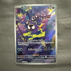 Pokemon TCG Gastly Illustration Rare IR Holo Card 177/162 Temporal Forces NM - Image 1