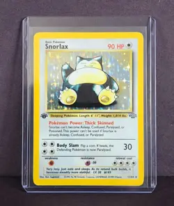 *RARE* - 1st Edition Snorlax 11/64 Jungle 1999 Holo WOTC Pokemon Card TCG - MP - Image 1