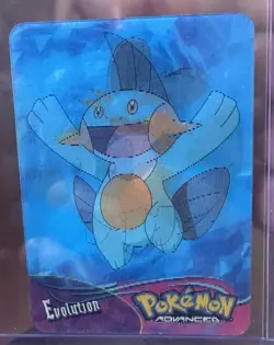 Pokemon Advanced 2004 Panini Lenticular Action Card #3 Mudkip-Marshtomp-Swampert - Image 2