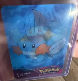 Pokemon Advanced 2004 Panini Lenticular Action Card #3 Mudkip-Marshtomp-Swampert - Image 3