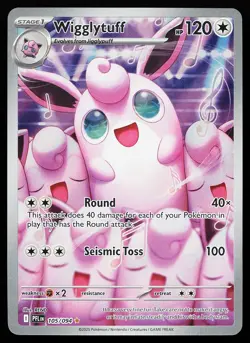Wigglytuff 105/094 Holo Illustration Rare Phantasmal Flames Pokemon Card - Image 1