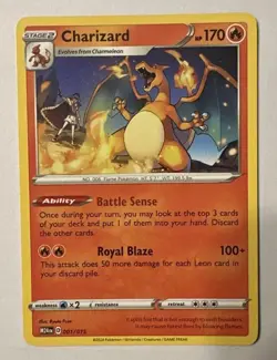 Charizard - New 2025 McDonalds Happy Meal Pokemon Dragon Discovery Card 001/015 - Image 1