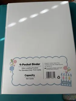 MauMau Cards 4-Pocket Side-Loading Binder White Standard 160 Card Capacity - Image 2