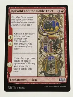 MTG Wilds of Eldraine Korvold and the Noble Thief 0139 NM - Image 1