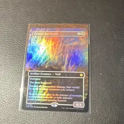Magic: The Gathering Crystal Barricade FON-EN Artifact Creature foil Borderless - Image 1