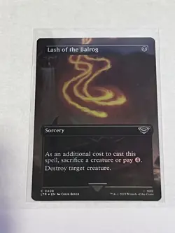 Lash of the Balrog Borderless LOTR: Tales of Middle-earth Foil #408 MTG - Image 1