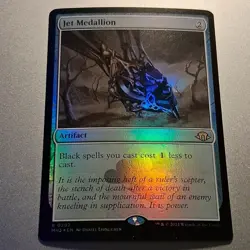 Jet Medallion x 1 - Foil - NM+ - MTG - MH3 0292 - Rare Artifact - Image 1