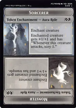 Monster Role / Sorcerer Role Token T Wilds of Eldraine 15 NM - Image 1