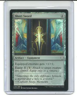 Short Sword - Foil - Dominaria - Magic the Gathering - Image 1